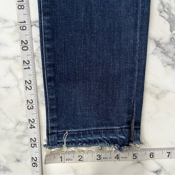 Citizens of Humanity rocket crop high rise skinny jeans raw hem size 26 - Picture 7 of 12